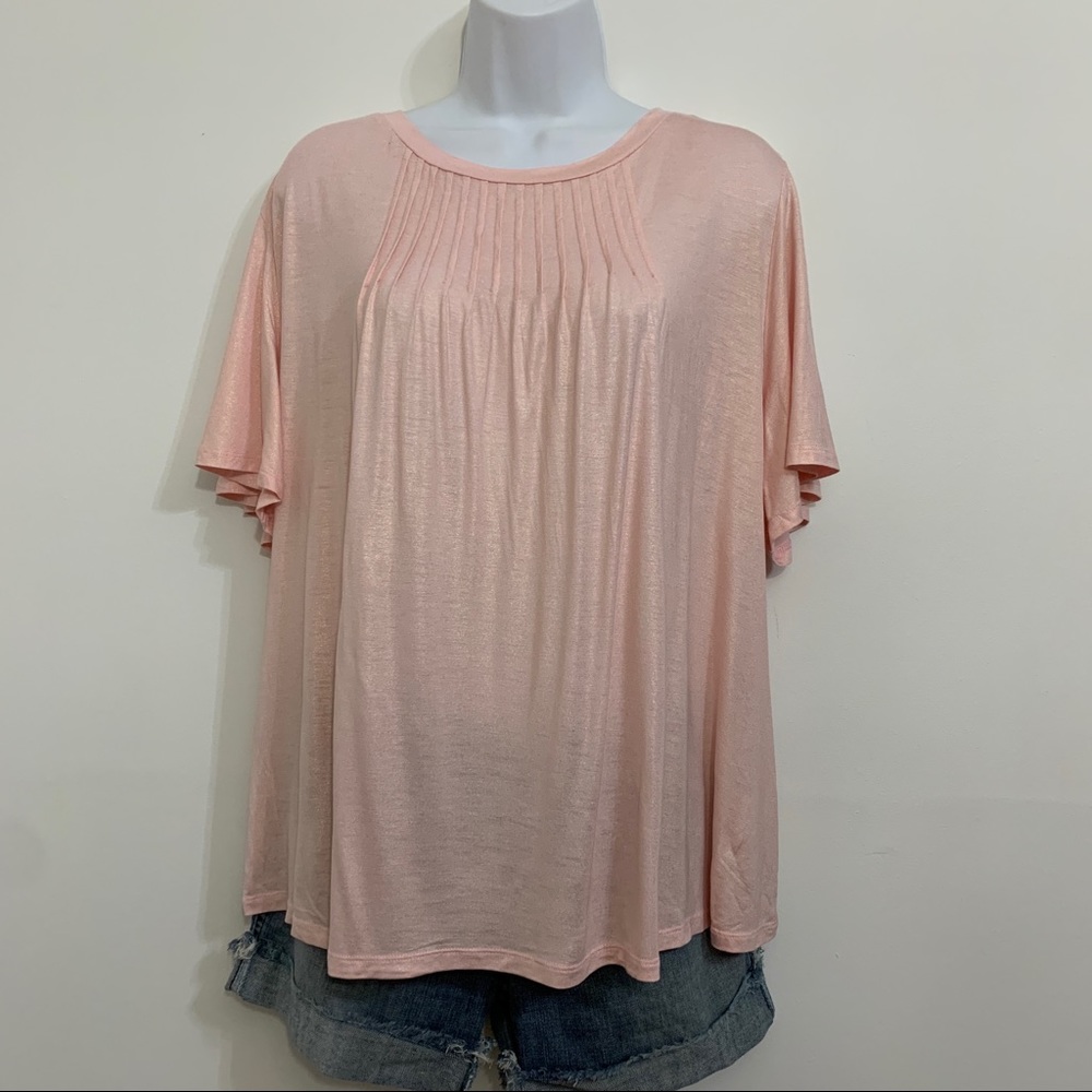 Pink blush top by Nanette Lenore is NWT. Xlarge - Picture 4 of 15